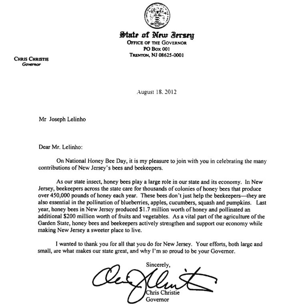 Governor's Letter